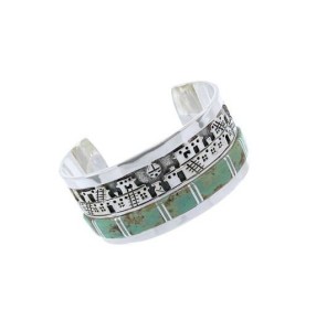 A Silver Turquoise Bracelet